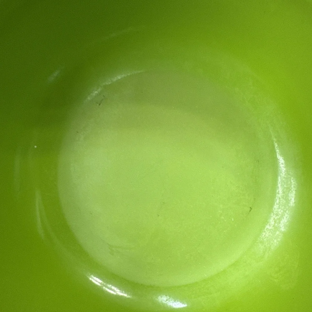 Fiesta Set of 2 Mixing Bowls Green Enamel Over Metal 9.1/2" & 8" For Decor Only - Picture 2 of 7